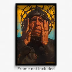 Spanish Movie Poster - Man Feeling Driven, Webbed Straitjacket (Spain Art Print)