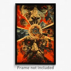 Spanish Movie Poster - Alive Square (Spain Psychedelic Art Retro Film Print)