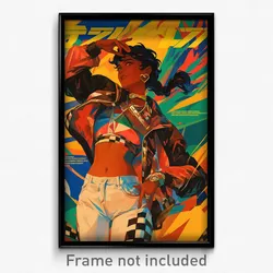 Brazilian Movie Poster - Woman Feeling Glee, Rich Cropped Jacket (Art Print)
