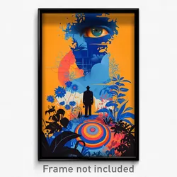 Brazilian Movie Poster - Complex Wire Frame Copse (Brazil Retro Film Art Print)