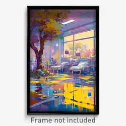 Art Poster - Vivid Hospital (Psychedelic Trippy Weird 11x17 Print)