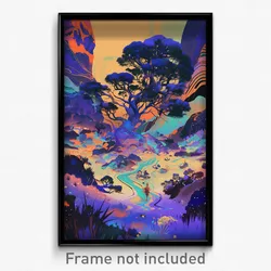 Art Poster - Perfect Bog (Psychedelic Trippy Weird 11x17 Cartoon Print)