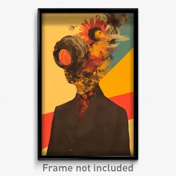German Movie Poster - Man Feeling Apathy, Offbeat Detached Sleeves (Art Print)