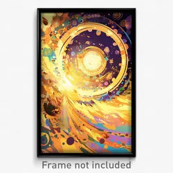 Art Poster - Circular Bailey (Psychedelic Trippy Weird 11x17 Print)