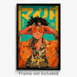 Thai Movie Poster - Man Feeling Alienation, Novel Orange Jacket (Art Print)