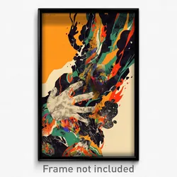 Icelandic Movie Poster - Damaged Rock (Iceland Psychedelic Art Retro Film Print)