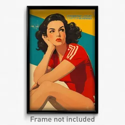 Brazilian Movie Poster - Woman Feeling Disgruntled, Bright Sports (Art Print)