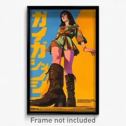 Brazilian Movie Poster - Girl Feeling Aggressive, Colorful Boots (Art Print)