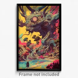 Art Poster - Flashy Loch (Psychedelic Trippy Weird 11x17 Print)