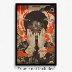 Indonesian Movie Poster - Boy Feeling Dislike, Rectangular Fur Trimmed Gloves