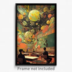 Movie Art Poster - Flowery Classroom (Psychedelic Retro Weird Film Print)