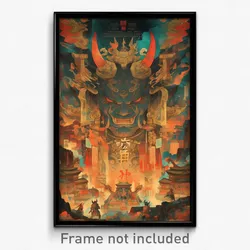 Vietnamese Movie Poster - Dizzying Gargoyle (Vietnam Retro Film Art Print)