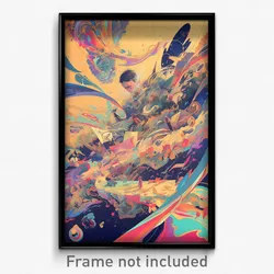Bollywood Movie Poster - Anime Like Notebook (India Retro Hindi Film Art Print)