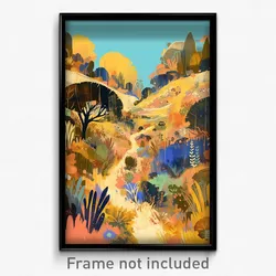 Art Poster - Bold Gulch (Psychedelic Trippy Weird 11x17 Print)