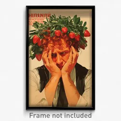Greek Movie Poster - Man Feeling Troubled, Grandiose Strawberry Hair Ornament