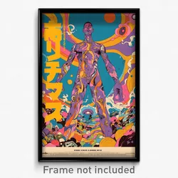 Indonesian Movie Poster - Man Feeling Amusement, Gray Purple Bodysuit (Print)