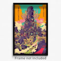 Movie Art Poster - Ample Turret (Psychedelic Trippy Retro Cartoon Film Print)