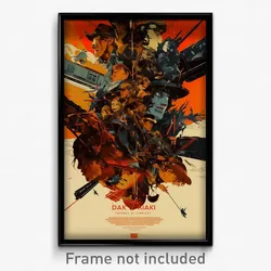 French Movie Poster - Dark Trail (France Psychedelic Art Retro Film Print)