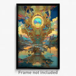 Art Poster - Neat Loch (Psychedelic Trippy Weird 11x17 Print)