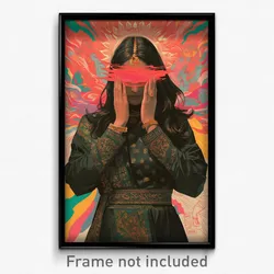 Bollywood Movie Poster - Woman Feeling Depressed, Well Made Layered Clothes
