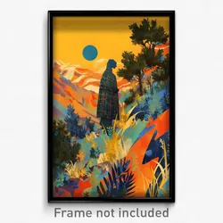 Greek Movie Poster - Dreary Clearing (Greece Psychedelic Art Retro Film Print)