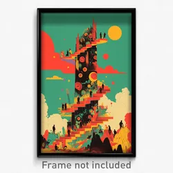 Mexican Movie Poster - Tremendous Ladder (Mexico Retro Film Art Print)