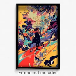 Art Poster - Thick Crop (Psychedelic Trippy Weird 11x17 Print)