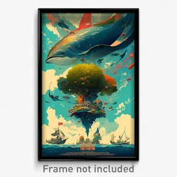 French Movie Poster - Well Made Reef (France Psychedelic Art Retro Film Print)