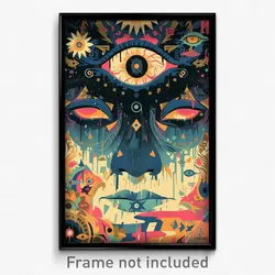 Bollywood Movie Poster - Measly Aurora (India Retro Hindi Film Art Print)