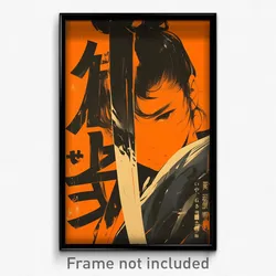Chinese Movie Poster - Boy Feeling Pensiveness, Gray Single Side Bun (Art Print)