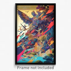French Movie Poster - Ancient Arm (France Psychedelic Art Retro Film Print)