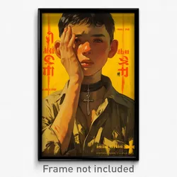 Thai Movie Poster - Boy Feeling Isolated, Antique Cross Choker (Art Print)