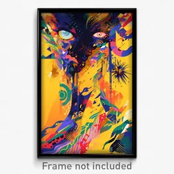Art Poster - Vivid Cay (Psychedelic Trippy Weird 11x17 Cartoon Print)