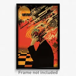 Thai Movie Poster - Man Feeling Ennui, Awesome Black Clothes (Art Print)