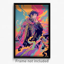 Bollywood Movie Poster - Boy Feeling Neglect, Elaborate Pink Cape (Art Print)