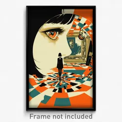 Chinese Movie Poster - Oval Boiler Room (China Psychedelic Art Retro Film Print)