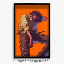 Movie Art Poster - Boy Feeling Self Confident, Strong Torn Pants (Film Print)