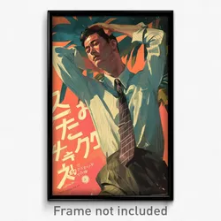Thai Movie Poster - Man Feeling Calmness, Scholarly Checkered Necktie (Print)