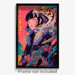 Indonesian Movie Poster - Woman Feeling Disheartened. Fur Trimmed Jacket