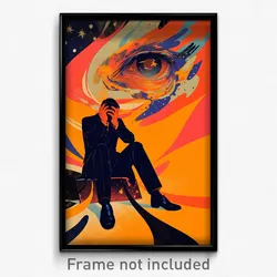 Movie Art Poster - Man Feeling Insulted, Old Fashioned Black Pants (Film Print)