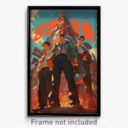 Korean Movie Poster - Lost German City (Korea Psychedelic Art Retro Film Print)