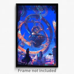 Art Poster - A Cosmic Weaver Spinning Threads Of Fate
