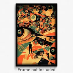 Spanish Movie Poster - Outrageous Attic (Spain Psychedelic Art Retro Film Print)