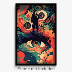 Icelandic Movie Poster - Velvety Grotesque (Iceland Retro Film Art Print)