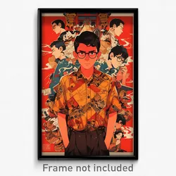Indonesian Movie Poster - Boy Feeling Coercive, Famous Two Sided Fabric (Print)