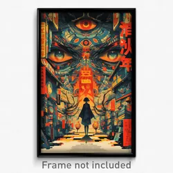 Chinese Movie Poster - Infinite Hideout (China Psychedelic Art Retro Film Print)