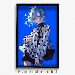 Anime Art Poster - Boy Feeling Dislike, Illustrious Polka Dot Dress (Print)