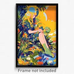 Art Poster - Natural Lawn (Psychedelic Trippy Weird 11x17 Print)