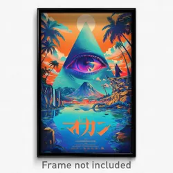 Chinese Movie Poster - Triangular Table (China Psychedelic Art Retro Film Print)