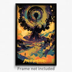 Icelandic Movie Poster - Swirly Fairy Ring (Iceland Retro Film Art Print)